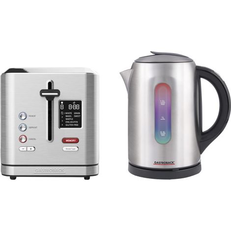 Kettle &Toaster Set, Colour Pro, 2 Slice, Gastroback, GBCOL2