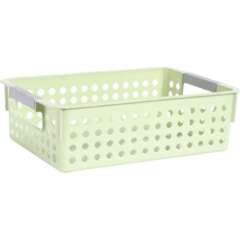 Plateaux de rangement verts pour la classe, plateaux à papier pour la classe, paniers à livres de bibliothèque, tiroirs, bureau (1/5)