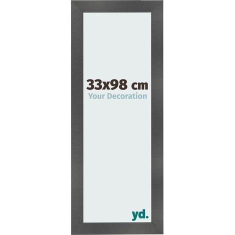 yd. - Cadre photo 33x98 - Noir Mat - MDF - Pisa (1/5)