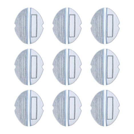 LAN Lot de 18 lingettes de rechange pour aspirateur robot Roborock S7 T7 T7Plus (1/5)