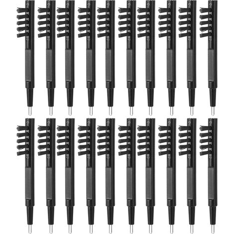 20 pièces Brosses de Nettoyage pour Amplificateurs Auditifs avec Aimant et Boucle à Cire, Accessoires pour Prothèses Auditives (1/5)