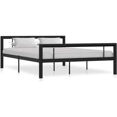 Maison Exclusive - Giroletto Bianco e Nero in Metallo 120x200 cm (1/5)