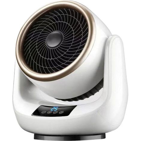 Radiateur électrique d'appoint avec télécommande, protection sûre contre la surchauffe et le basculement, radiateur personnel silencieux, chauffage rapide avec 3 réglages de chaleur pour bureau, burea (1/5)