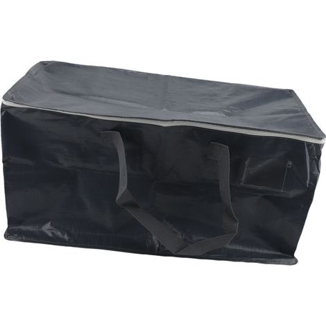 Sac Déménagement Grande Capacité Forte Charge PE – Rangement avec Zip Couettes Vêtements Quotidien, Gris 69x36x35cm (1/4)