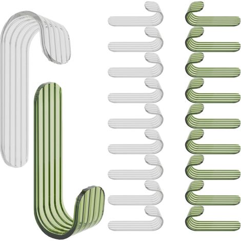 50 ganchos adhesivos compactos y ligeros para colgar en la pared, ideales para puertas y baños. (1/4)