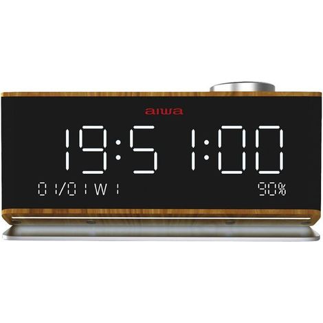 Radio-réveil - AIWA - CR90BT - Bois - Horloge intégrée - Garantie 2 ans (1/4)