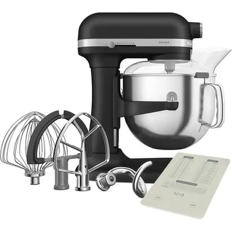 KitchenAid Artisan Cast Iron Black 6.6L Bowl Lift Food Mixer With FREE Gift (1/5)