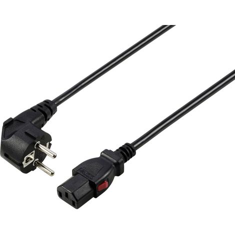 Cavo IEC Sygonix SY-6733072 Nero 2 m bloccabile