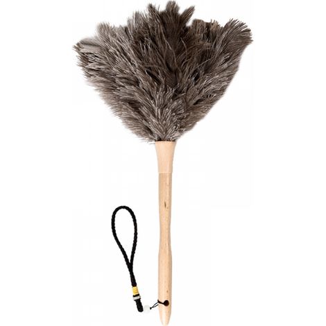 cm collecteur de poussière - Plumeau en plumes d'autruche hêtre d'origine 30 bois (1/5)