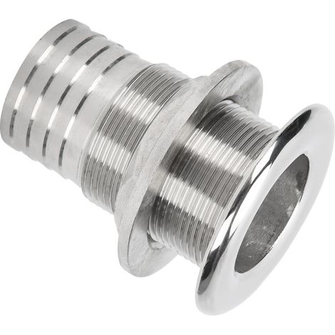 Borddurchlassstopfen aus Edelstahl 316 für Boots-/Yacht-Entwässerungsanschluss, 1-1/2-Zoll-Schlauch (1/5)