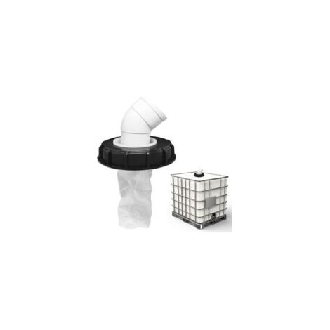 Filtro per coperchio IBC, accessorio per serbatoio IBC da 163 mm con filtro per acqua piovana in nylon angolato a 45°, filtro lavabile per serbatoio per acqua piovana, OUYLAF (1/5)