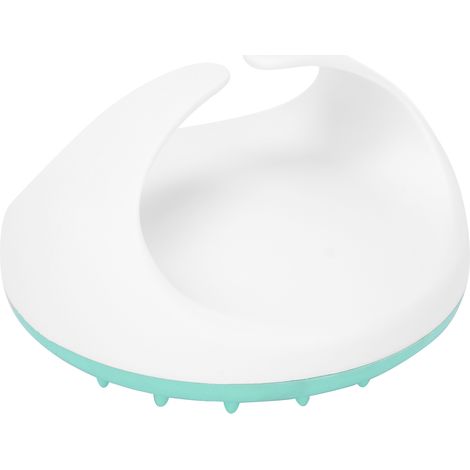 Brosse de beauté pour le bain et la douche, en silicone souple, pour le massage des méridiens des cheveux et du cuir chevelu, pour les bras, la taille et les jambes (verte). (1/5)