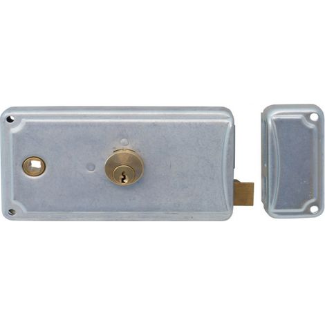 Serratura Ferro Appl. 3M+S Zincata Art. P38 E.70 Sx