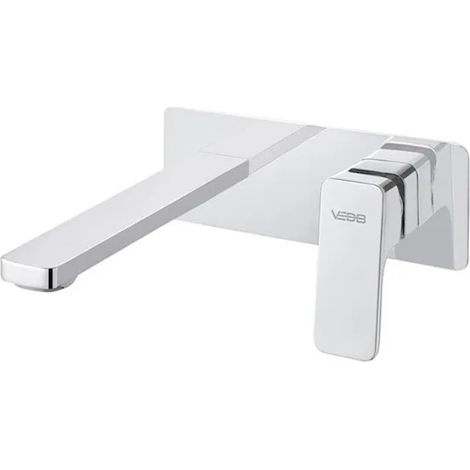 Mitigeur lavabo mural sans vidage (bouchon) chromé (1/3)