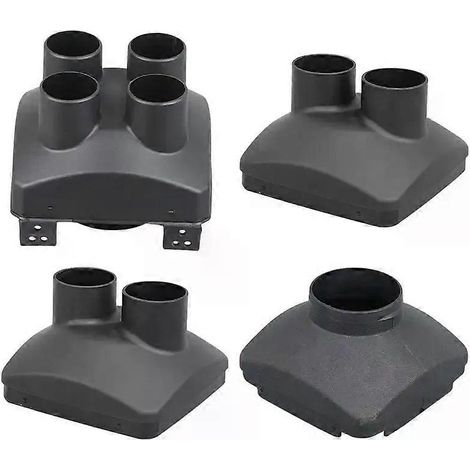 Tuyau de sortie d'air pour chauffage diesel de voiture 75/50/60 mm, tuyau de chauffage de stationnement pour voiture diesel, couvercle de ventilation pour tuyau de chauffage automobile à 1/2/4 trous - (1/4)