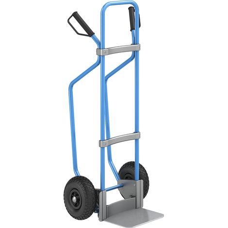 eurokraft pro, Diable avec semelles, bleu, l x p bavette 280 x (1/2)