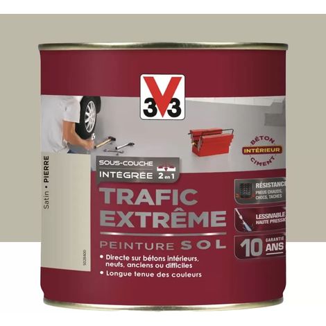 Peinture Sol Résine V33 Trafic Extrême Pierre 2,5 L (1/2)