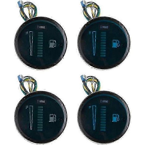 2" 52mm Universal-Kraftstoffstandanzeige für Auto und Motorrad mit 8 LEDs, 12V, BalaclavaBL SZRH AS