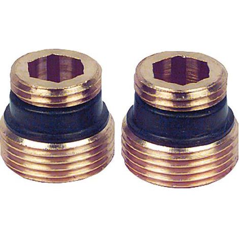 Nipple de transition 3/4" x 1/2" autoetanche emballage   2 pieces PL2050