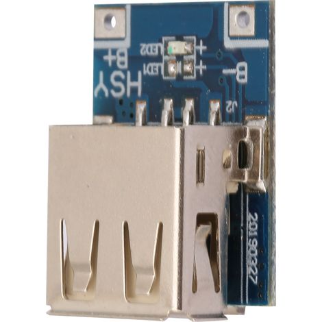 10 Stück 5V 1A USB-Akkulade- und Entladeschutzplatine mit Spannungsverstärkungsmodul (1/5)