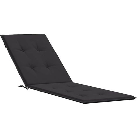 Maison Exclusive - Cuscino per Sdraio Nero (75+105)x50x4 cm (1/5)