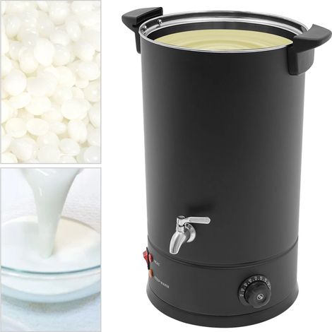 Grande machine de fusion de cire 15l, poêle à cire de beauté, température réglable de 30 à 110 ℃, avec robinet, poêle multifonctionnel (1/5)
