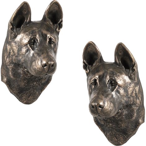 Pastore tedesco, alsaziano - statuetta di cane, busto da appendere, decorazione unica per gli amanti dei cani di Art-Dog (1/5)