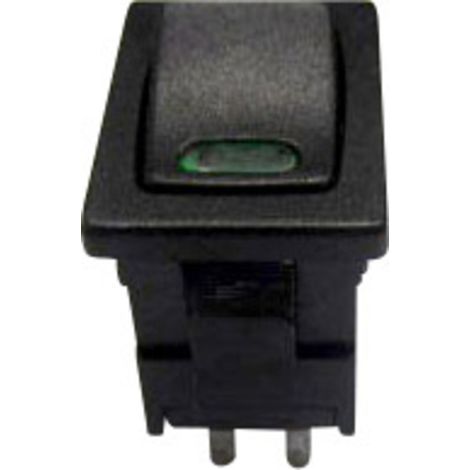 TRU COMPONENTS 1587536 Wippschalter TC-R13-66L-02 GN 250 V/AC 6 A 1 x Aus/Ein  rastend 1 St.
