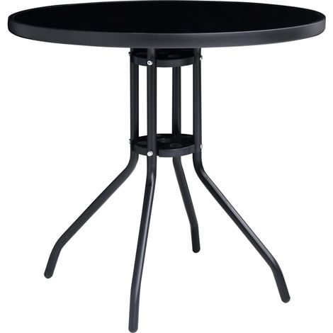 Maison Exclusive - 5-tlg. Bistro-Set Schwarz und Anthrazit