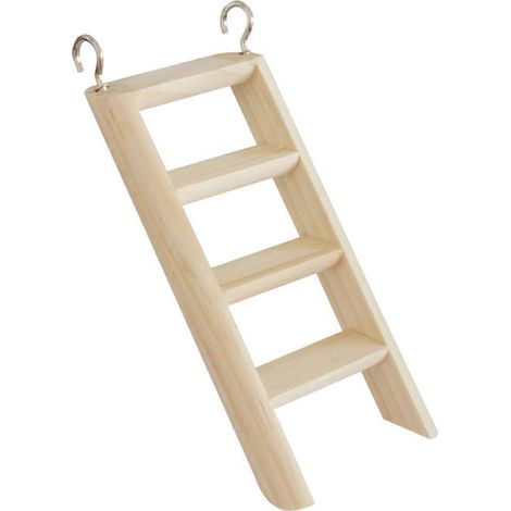 Hamsterkletterleiter mit Haken, Brücke aus Naturholz, Lebensraum-Dekoration für Ratten