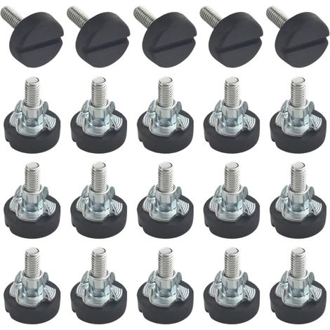 CCYKXA M6 20 mm Möbel-Nivellierfuß, verstellbar, Möbel, Tisch, Stuhlfüße, T-Muttern für Möbel
