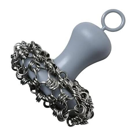Brosse à récurer en fonte, outil de nettoyage au design original, idéal pour les poêles en fonte Convient également pour les plaques de cuisson, les grils, les cocottes, le camping et la maison (1/5)