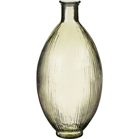 Mica Flaschenvase Firenza hellbraun Recyeltes Glas Ø 29 x 59 cm Vase