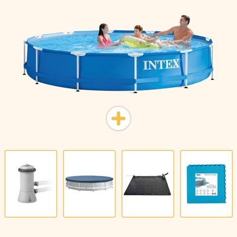 Intex Piscine Tubulaire Ronde - 366x76 cm - 5-pièces  S273 (1/5)