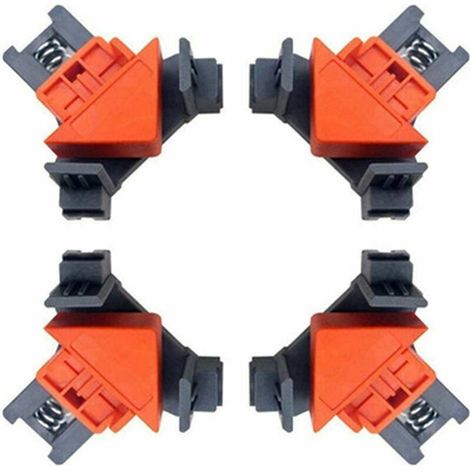 Pack Right Angle Clamps for Woodworking, Carpentry 90 Degree Right Angle Clamp Clip Quick Fix Picture Frame Corner Clamps (1/5)