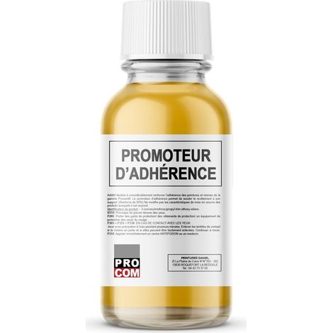 Promoteur d'adhérence, additif de renforcement d'adhérence pour peinture, résine, agent de liaison, Formule concentrée PROCOM http://www.peinture-etancheite.com/img/co/391.jpg 100 ml