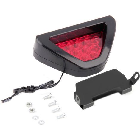 Feu arrière de modification de voiture F1, feu antibrouillard LED universel pour moto et voiture, triangle d'avertissement