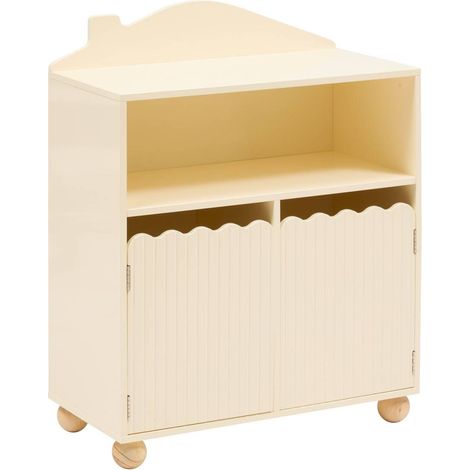 Libreria per bambini bouli 2 ante beige 60x30x75,5 cm - Atmosphera créateur d'intérieur