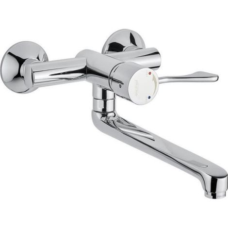 Miscelatore per lavabo o lavello termostatico con leva clinica e canna girevole - Idral 900.35-140 (1/5)
