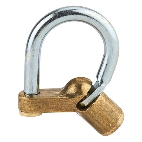 Lucchetto 129 con tallone piegato, arco in acciaio, vite a mezzaluna – THIRARD (1/3)
