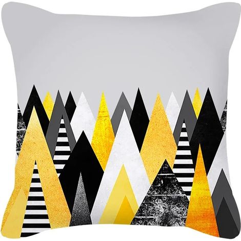 Taie D'oreiller Coton Linen - 40x40 cm - Double Face - Pour Canapé Bureau Chambre Extérieur - 1 Pièce (1/5)