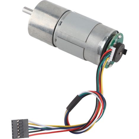 Moteur à engrenage 12V/24V haute puissance avec encodeur, réducteur de vitesse 100 RPM pour applications industrielles