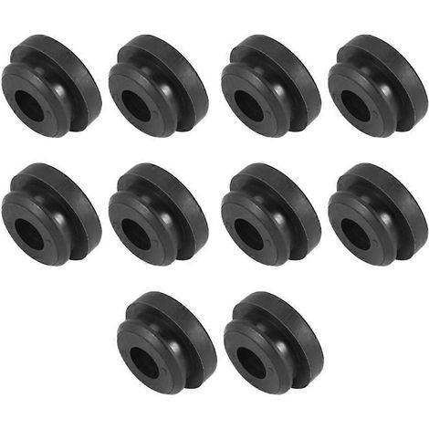 10 silentblocs de fixation supérieurs isolants pour radiateur, en caoutchouc noir, compatibles avec Accord et Civic 74173-SJ4-000 (1/5)