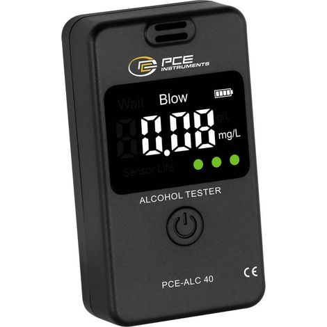 PCE Instruments PCE-ALC 40 Etilometro incl. display, Visualizzazione diverse unità (1/5)