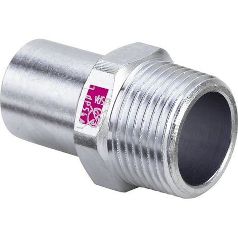 Viega Prestabo-Einsteckstück, d 28mm, R 1 Stahl unlegiert, verzinkt Modell 1111.1, 642099 (1/2)