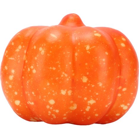 Citrouille en Plastique Mini Orange pour Décoration Halloween, Fêtes et Projets DIY (1/5)