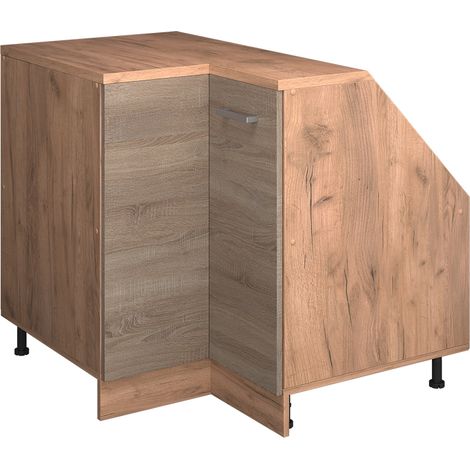 Meuble de cuisine d'angle pour combles R-Line, Sonoma, 75.6cm 1 porte, 60 cm de profondeur, Vicco (1/5)