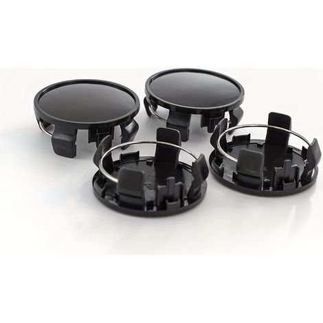 Lot de 4 capuchons centraux de roues vierges, couvre-joints de roue universels en plastique, capuchons protecteurs pour moyeux de roue à clipser, diamètre extérieur 59mm, diamètre intérieur 57mm (1/4)