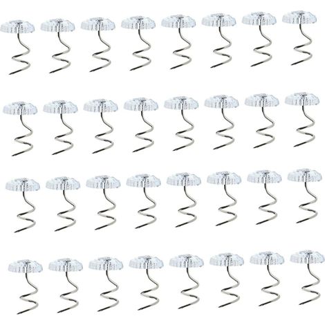 ABOOFAN 60 épingles à jupe de lit en acier inoxydable, antidérapantes (1/5)