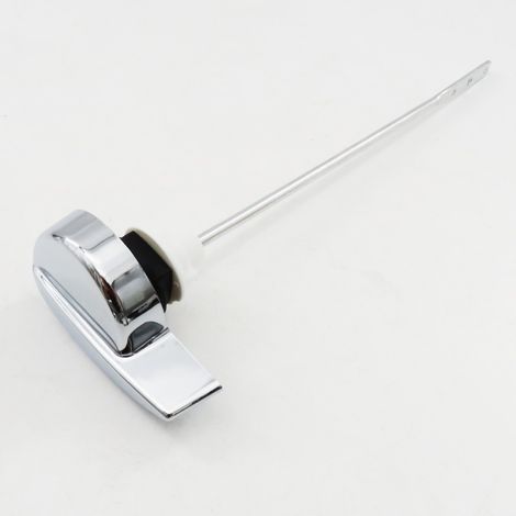 Hebelschalter für WC-Sitz, Frontknopf, WC-Spüldeckel, Badezimmerzubehör, seitlich, Fronthebel, WC-Ablauf, Chrom. (1/5)